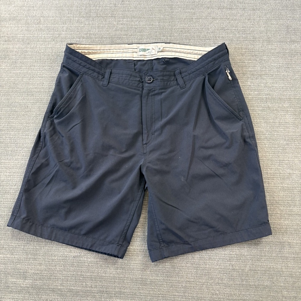 Wellen Cruiser Shorts Mens 34 Blue Hybrid Chino 7" Performance Huckberry Stretch